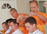 Buddhist Lent Candle Casting Ceremony and Dhammadayada’s Hair Cut Ceremony  at Wat Phra Dhammakaya Seattle, U.S.A.